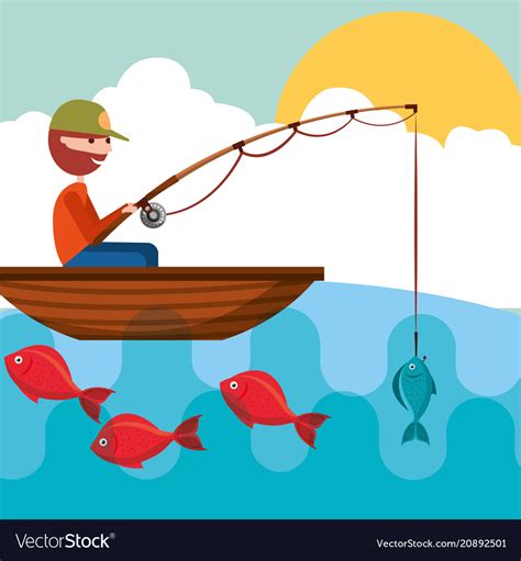 Free cartoon fishing Stock Photos & Pictures .